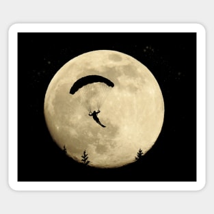 Speed Flying Moon Speed Riding Paraglider Sticker